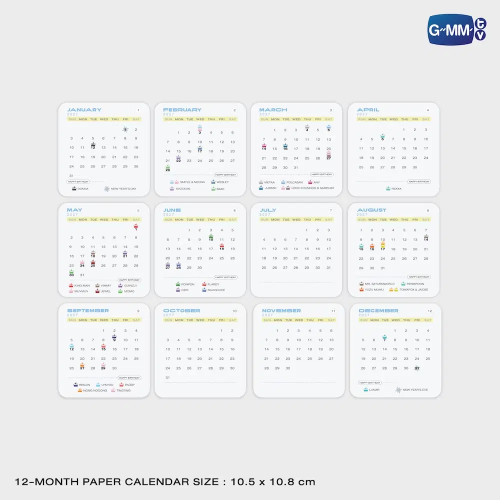 GMMTV FANDOM CHARACTER OFFICIAL CALENDAR 2027